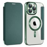 Laptop, Telefoane si Tablete - Telefoane mobile si accesorii - Accesorii Telefoane - Huse telefoane - Husa pentru iPhone 15 Pro - Techsuit SmartMag Book Case - Verde - Infinity.ro