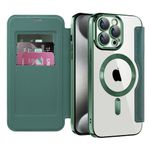 Laptop, Telefoane si Tablete - Telefoane mobile si accesorii - Accesorii Telefoane - Huse telefoane - Husa pentru iPhone 15 Pro - Techsuit SmartMag Book Case - Verde - Infinity.ro