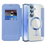 Laptop, Telefoane si Tablete - Telefoane mobile si accesorii - Accesorii Telefoane - Huse telefoane - Husa pentru Samsung Galaxy S25 Plus - Techsuit SmartMag Book Case - Albastru deschis - Infinity.ro