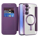 Laptop, Telefoane si Tablete - Telefoane mobile si accesorii - Accesorii Telefoane - Huse telefoane - Husa pentru Samsung Galaxy S25 Plus - Techsuit SmartMag Book Case - Mov - Infinity.ro