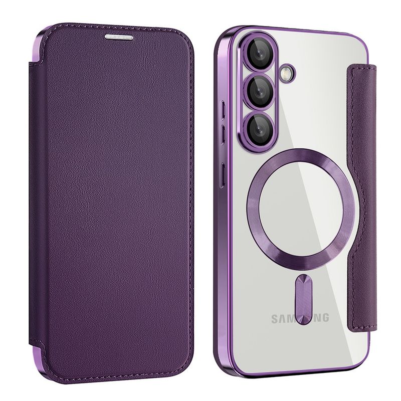 Laptop, Telefoane si Tablete - Telefoane mobile si accesorii - Accesorii Telefoane - Huse telefoane - Husa pentru Samsung Galaxy S25 Plus - Techsuit SmartMag Book Case - Mov - Infinity.ro