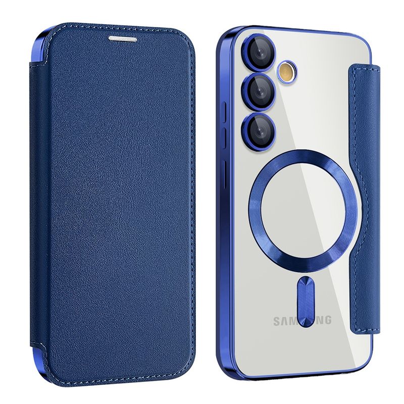 Laptop, Telefoane si Tablete - Telefoane mobile si accesorii - Accesorii Telefoane - Huse telefoane - Husa pentru Samsung Galaxy S23 FE - Techsuit SmartMag Book Case - Albastru - Infinity.ro