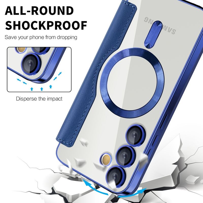 Laptop, Telefoane si Tablete - Telefoane mobile si accesorii - Accesorii Telefoane - Huse telefoane - Husa pentru Samsung Galaxy S23 FE - Techsuit SmartMag Book Case - Albastru - Infinity.ro