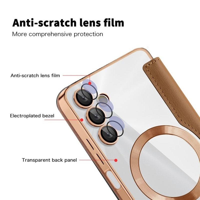 Laptop, Telefoane si Tablete - Telefoane mobile si accesorii - Accesorii Telefoane - Huse telefoane - Husa pentru Samsung Galaxy A05s - Techsuit SmartMag Book Case - Maro - Infinity.ro
