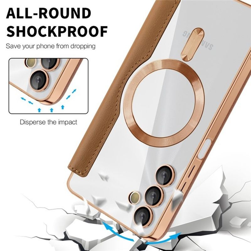 Laptop, Telefoane si Tablete - Telefoane mobile si accesorii - Accesorii Telefoane - Huse telefoane - Husa pentru Samsung Galaxy A05s - Techsuit SmartMag Book Case - Maro - Infinity.ro