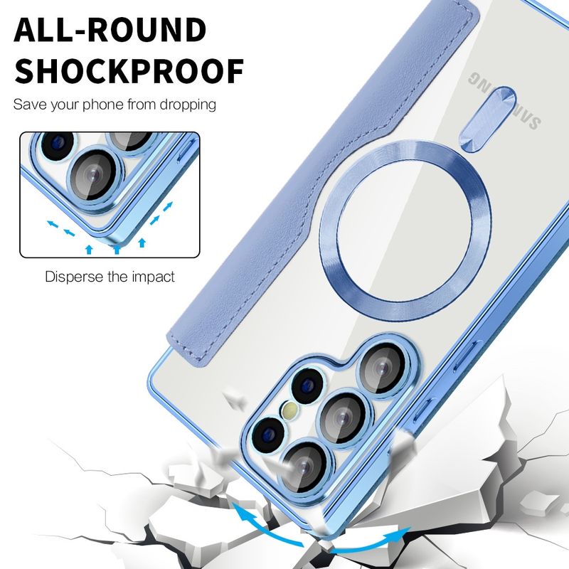 Laptop, Telefoane si Tablete - Telefoane mobile si accesorii - Accesorii Telefoane - Huse telefoane - Husa pentru Samsung Galaxy S25 Ultra - Techsuit SmartMag Book Case - Albastru deschis - Infinity.ro