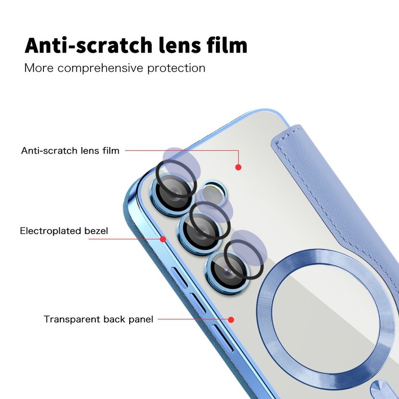 Laptop, Telefoane si Tablete - Telefoane mobile si accesorii - Accesorii Telefoane - Huse telefoane - Husa pentru Samsung Galaxy S23 FE - Techsuit SmartMag Book Case - Albastru deschis - Infinity.ro