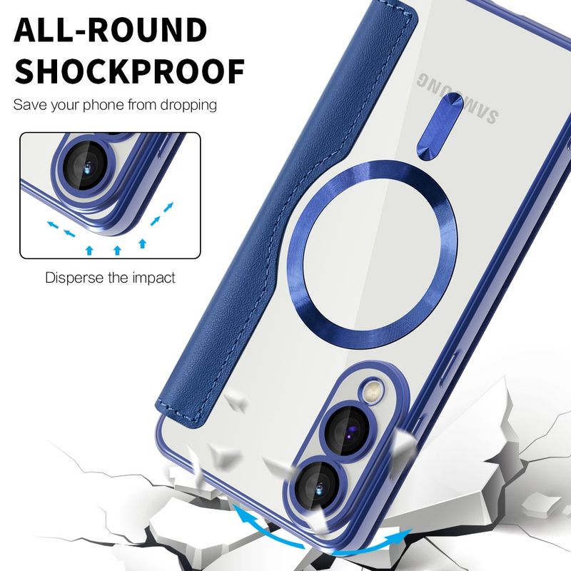 Laptop, Telefoane si Tablete - Telefoane mobile si accesorii - Accesorii Telefoane - Huse telefoane - Husa pentru Samsung Galaxy S25 Edge - Techsuit SmartMag Book Case - Albastru - Infinity.ro