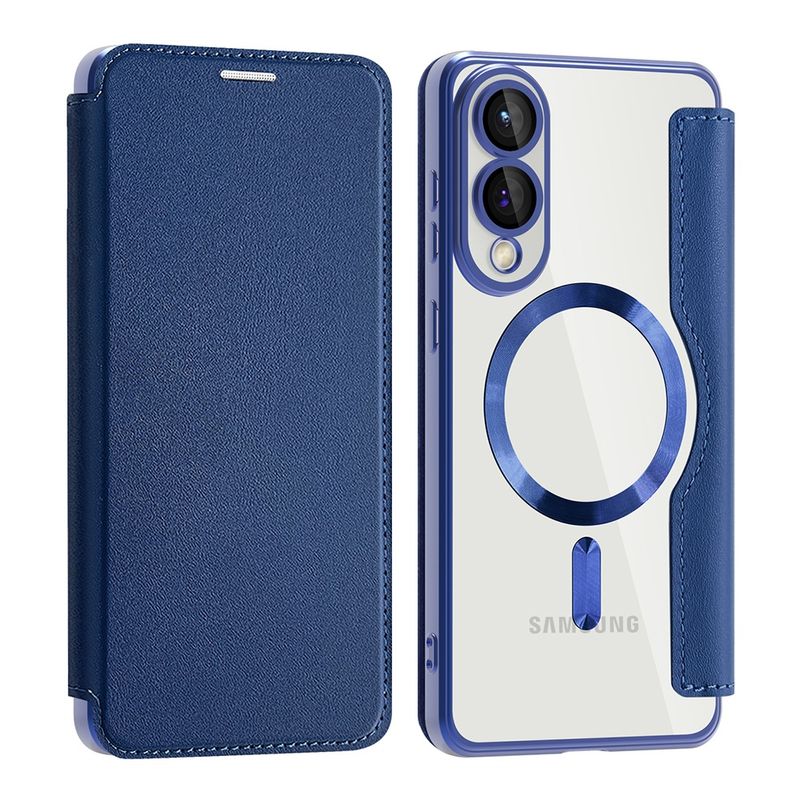 Laptop, Telefoane si Tablete - Telefoane mobile si accesorii - Accesorii Telefoane - Huse telefoane - Husa pentru Samsung Galaxy S25 Edge - Techsuit SmartMag Book Case - Albastru - Infinity.ro