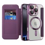 Laptop, Telefoane si Tablete - Telefoane mobile si accesorii - Accesorii Telefoane - Huse telefoane - Husa pentru iPhone 16 Pro Max - Techsuit SmartMag Book Case - Mov - Infinity.ro