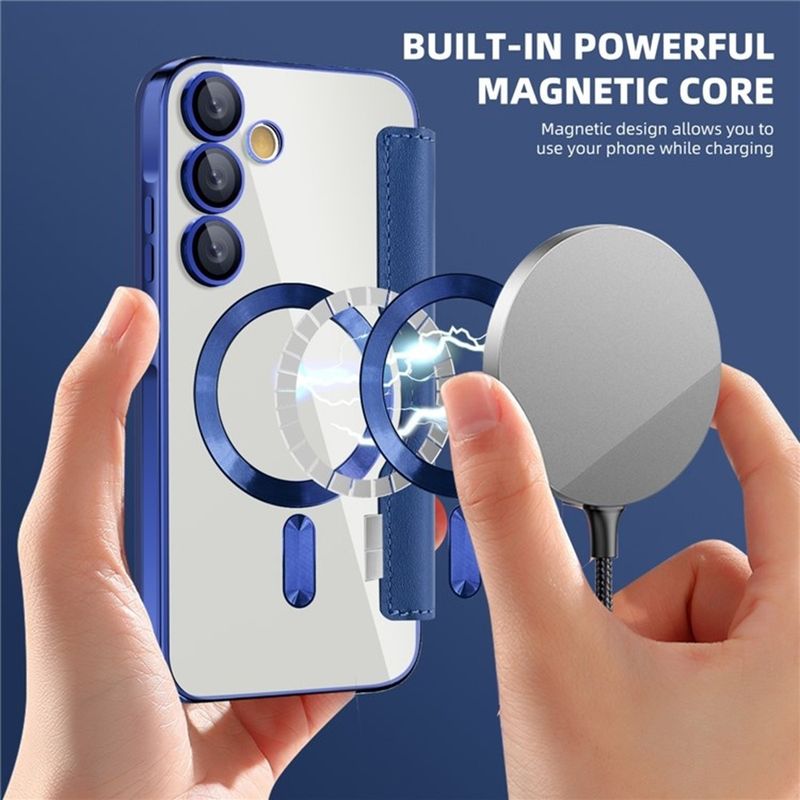 Laptop, Telefoane si Tablete - Telefoane mobile si accesorii - Accesorii Telefoane - Huse telefoane - Husa pentru Samsung Galaxy A35 5G - Techsuit SmartMag Book Case - Albastru - Infinity.ro