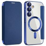 Laptop, Telefoane si Tablete - Telefoane mobile si accesorii - Accesorii Telefoane - Huse telefoane - Husa pentru Samsung Galaxy A35 5G - Techsuit SmartMag Book Case - Albastru - Infinity.ro