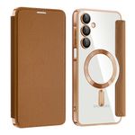 Laptop, Telefoane si Tablete - Telefoane mobile si accesorii - Accesorii Telefoane - Huse telefoane - Husa pentru Samsung Galaxy A16 4G / A16 5G - Techsuit SmartMag Book Case - Maro - Infinity.ro