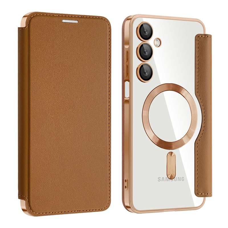 Laptop, Telefoane si Tablete - Telefoane mobile si accesorii - Accesorii Telefoane - Huse telefoane - Husa pentru Samsung Galaxy A16 4G / A16 5G - Techsuit SmartMag Book Case - Maro - Infinity.ro