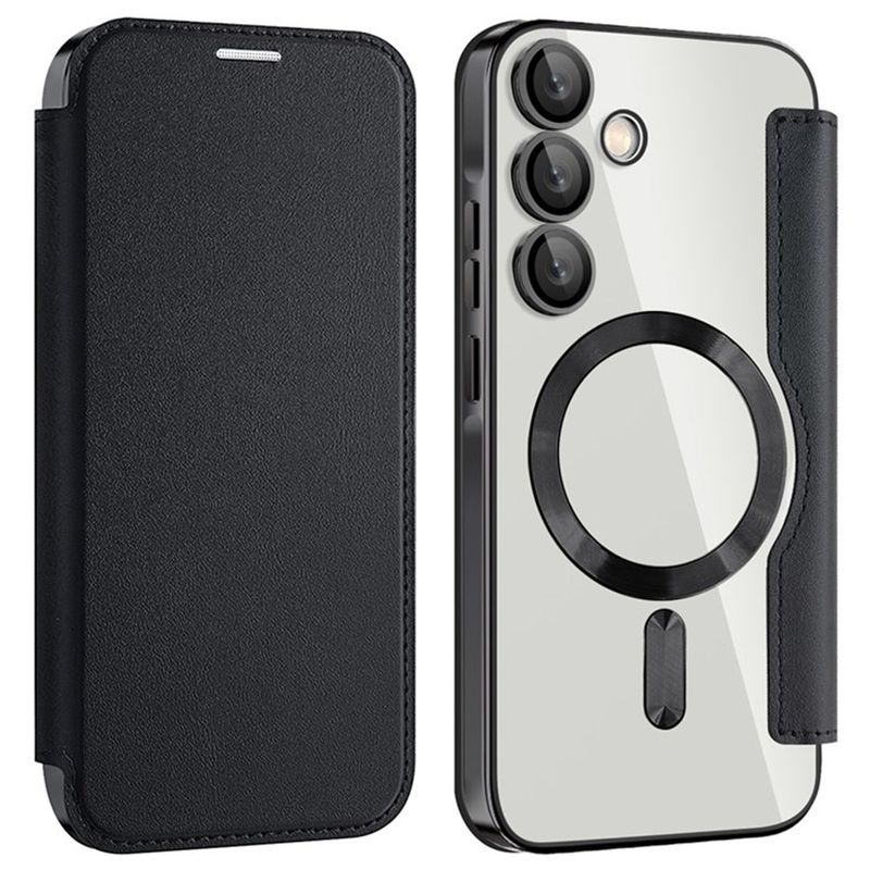 Laptop, Telefoane si Tablete - Telefoane mobile si accesorii - Accesorii Telefoane - Huse telefoane - Husa pentru Samsung Galaxy A35 5G - Techsuit SmartMag Book Case - Negru - Infinity.ro