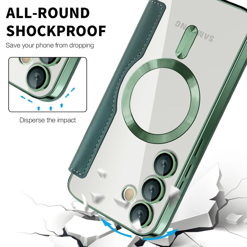 Laptop, Telefoane si Tablete - Telefoane mobile si accesorii - Accesorii Telefoane - Huse telefoane - Husa pentru Samsung Galaxy S24 - Techsuit SmartMag Book Case - Verde - Infinity.ro