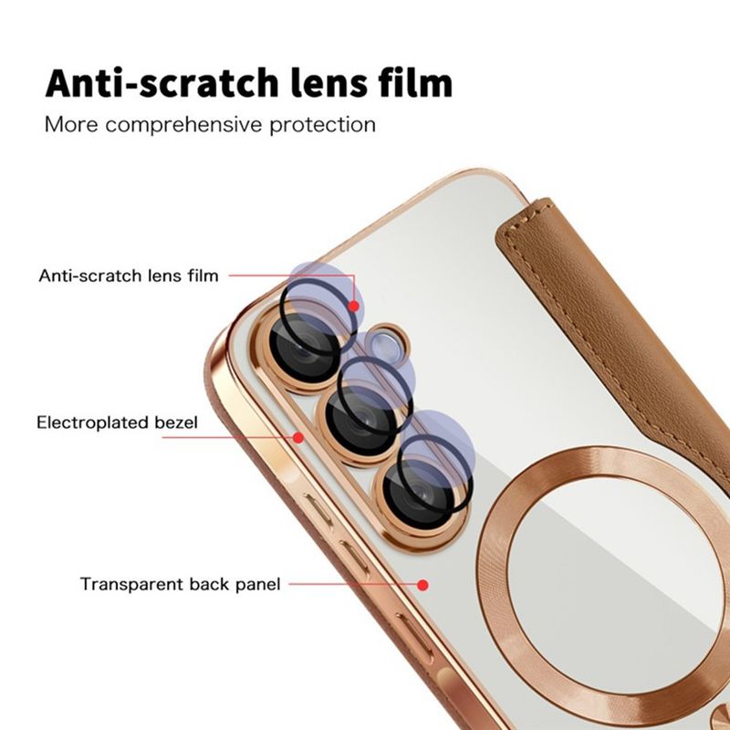 Laptop, Telefoane si Tablete - Telefoane mobile si accesorii - Accesorii Telefoane - Huse telefoane - Husa pentru Samsung Galaxy A36 5G - Techsuit SmartMag Book Case - Maro - Infinity.ro