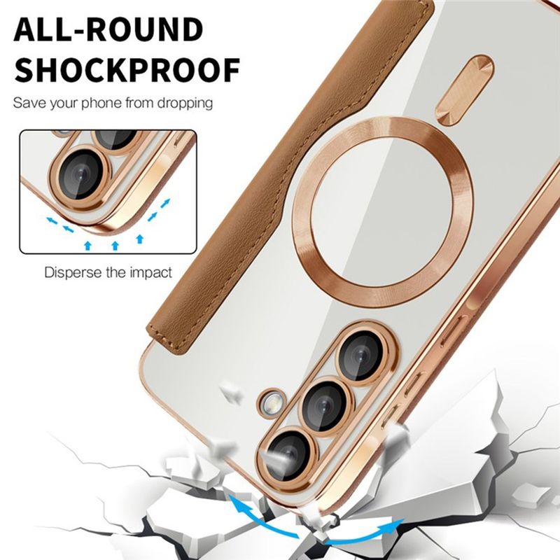 Laptop, Telefoane si Tablete - Telefoane mobile si accesorii - Accesorii Telefoane - Huse telefoane - Husa pentru Samsung Galaxy A36 5G - Techsuit SmartMag Book Case - Maro - Infinity.ro