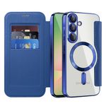 Laptop, Telefoane si Tablete - Telefoane mobile si accesorii - Accesorii Telefoane - Huse telefoane - Husa pentru Samsung Galaxy A56 5G - Techsuit SmartMag Book Case - Albastru - Infinity.ro