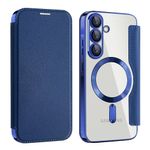 Laptop, Telefoane si Tablete - Telefoane mobile si accesorii - Accesorii Telefoane - Huse telefoane - Husa pentru Samsung Galaxy A56 5G - Techsuit SmartMag Book Case - Albastru - Infinity.ro
