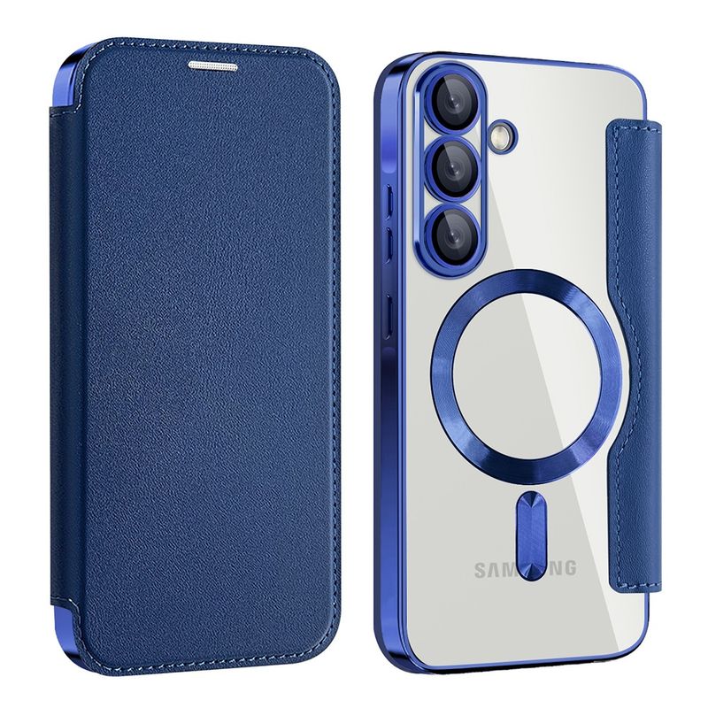 Laptop, Telefoane si Tablete - Telefoane mobile si accesorii - Accesorii Telefoane - Huse telefoane - Husa pentru Samsung Galaxy A56 5G - Techsuit SmartMag Book Case - Albastru - Infinity.ro