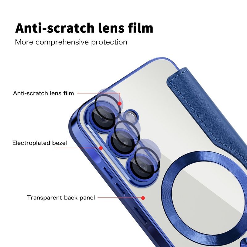 Laptop, Telefoane si Tablete - Telefoane mobile si accesorii - Accesorii Telefoane - Huse telefoane - Husa pentru Samsung Galaxy A56 5G - Techsuit SmartMag Book Case - Albastru - Infinity.ro