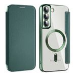Laptop, Telefoane si Tablete - Telefoane mobile si accesorii - Accesorii Telefoane - Huse telefoane - Husa pentru Samsung Galaxy S22 Plus 5G - Techsuit SmartMag Book Case - Verde - Infinity.ro