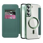 Laptop, Telefoane si Tablete - Telefoane mobile si accesorii - Accesorii Telefoane - Huse telefoane - Husa pentru Samsung Galaxy S22 Plus 5G - Techsuit SmartMag Book Case - Verde - Infinity.ro