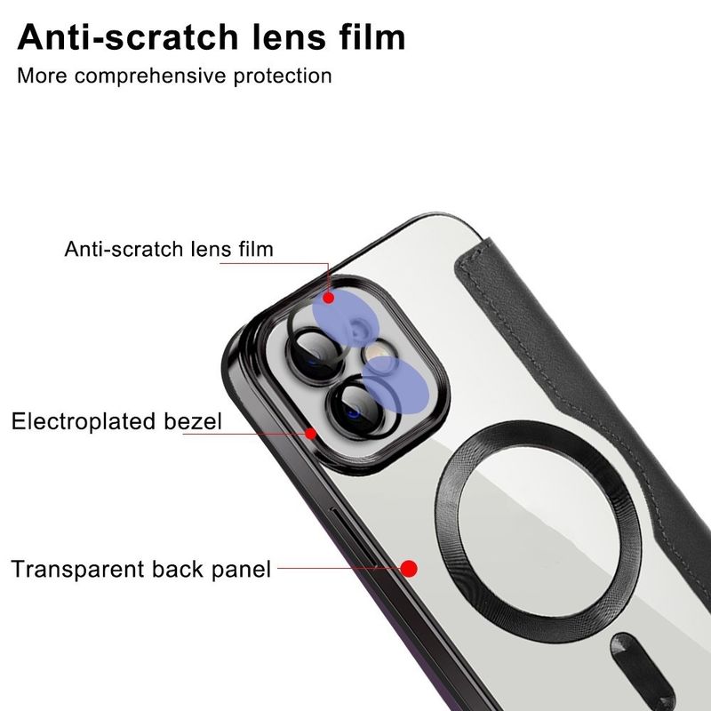 Laptop, Telefoane si Tablete - Telefoane mobile si accesorii - Accesorii Telefoane - Huse telefoane - Husa pentru iPhone 12 - Techsuit SmartMag Book Case - Albastru deschis - Infinity.ro
