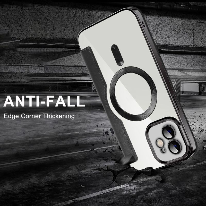 Laptop, Telefoane si Tablete - Telefoane mobile si accesorii - Accesorii Telefoane - Huse telefoane - Husa pentru iPhone 12 - Techsuit SmartMag Book Case - Albastru deschis - Infinity.ro