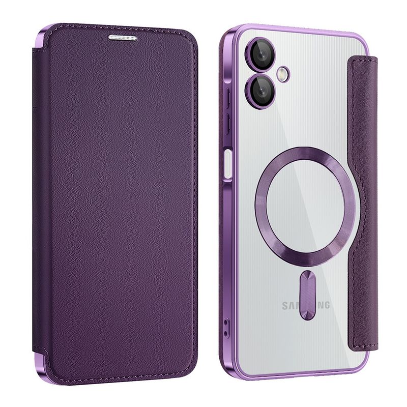 Laptop, Telefoane si Tablete - Telefoane mobile si accesorii - Accesorii Telefoane - Huse telefoane - Husa pentru Samsung Galaxy A06 - Techsuit SmartMag Book Case - Mov - Infinity.ro