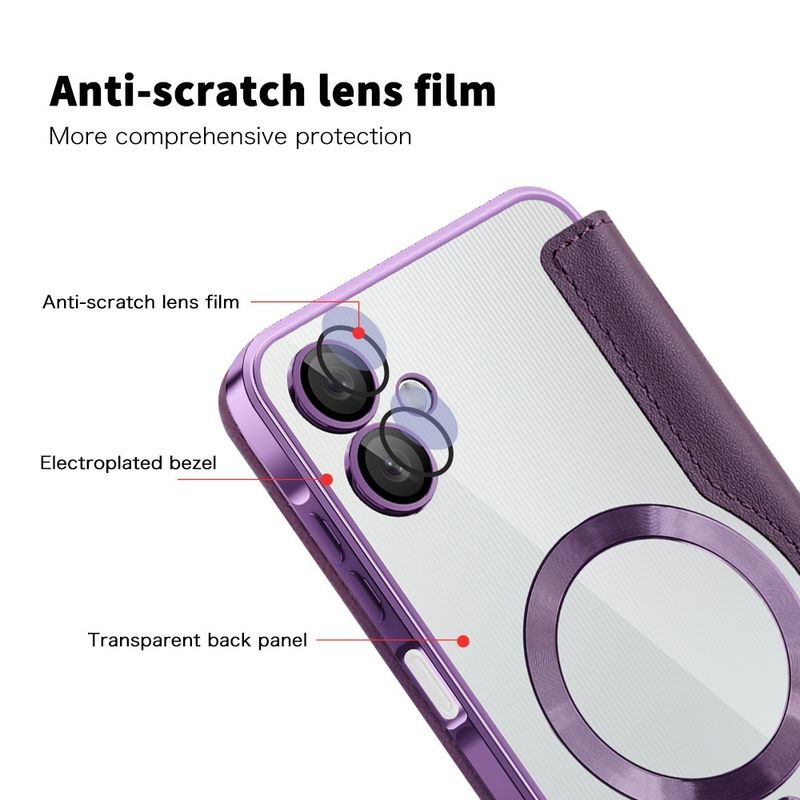 Laptop, Telefoane si Tablete - Telefoane mobile si accesorii - Accesorii Telefoane - Huse telefoane - Husa pentru Samsung Galaxy A06 - Techsuit SmartMag Book Case - Mov - Infinity.ro