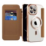 Laptop, Telefoane si Tablete - Telefoane mobile si accesorii - Accesorii Telefoane - Huse telefoane - Husa pentru iPhone 12 Pro Max - Techsuit SmartMag Book Case - Maro - Infinity.ro