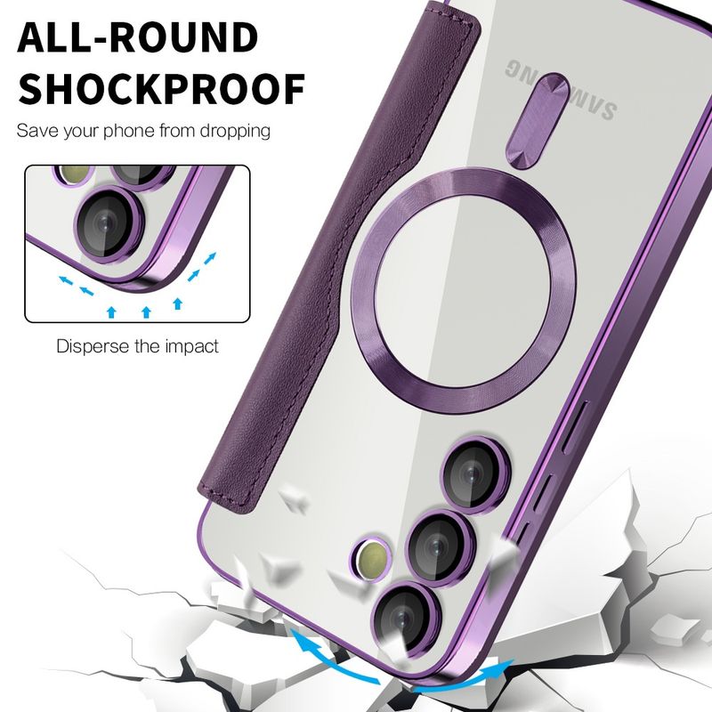 Laptop, Telefoane si Tablete - Telefoane mobile si accesorii - Accesorii Telefoane - Huse telefoane - Husa pentru Samsung Galaxy S23 - Techsuit SmartMag Book Case - Mov - Infinity.ro