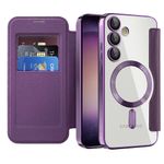 Laptop, Telefoane si Tablete - Telefoane mobile si accesorii - Accesorii Telefoane - Huse telefoane - Husa pentru Samsung Galaxy S23 - Techsuit SmartMag Book Case - Mov - Infinity.ro