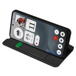 Laptop, Telefoane si Tablete - Telefoane mobile si accesorii - Accesorii Telefoane - Huse telefoane - Husa pentru Nothing Phone (3a) - Techsuit Magskin Book - Negru - Infinity.ro