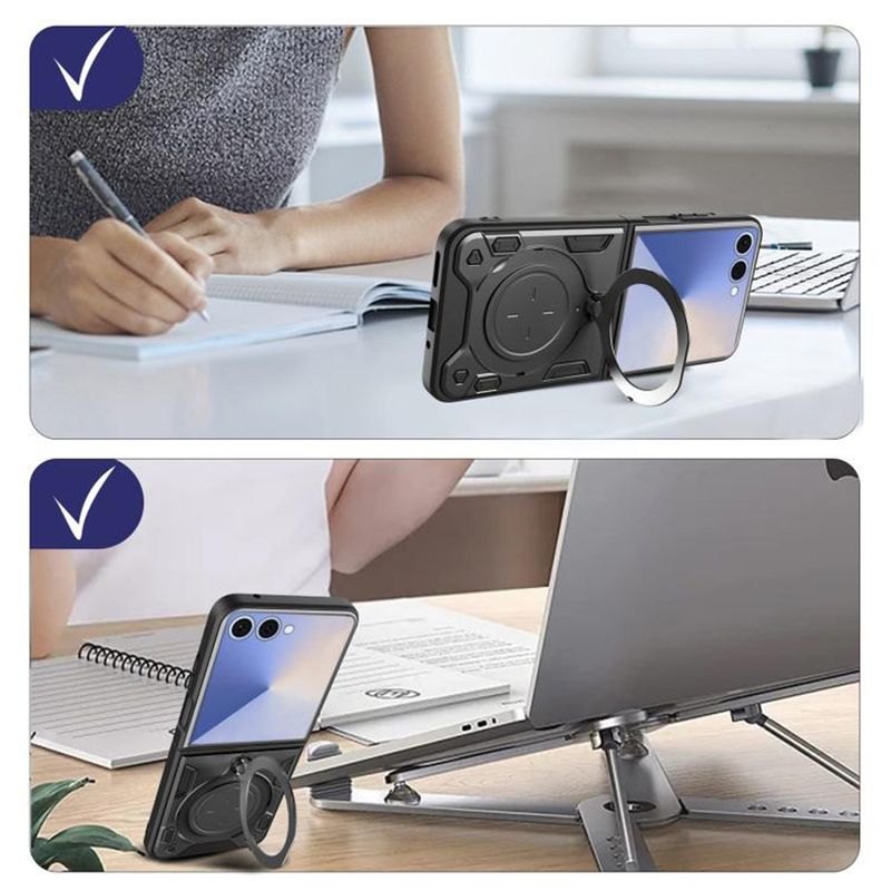 Laptop, Telefoane si Tablete - Telefoane mobile si accesorii - Accesorii Telefoane - Huse telefoane - Husa pentru Samsung Galaxy Z Flip7 - Techsuit CamGuard Pro - Negru - Infinity.ro
