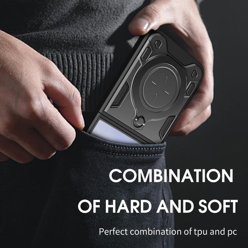 Laptop, Telefoane si Tablete - Telefoane mobile si accesorii - Accesorii Telefoane - Huse telefoane - Husa pentru Samsung Galaxy Z Flip7 - Techsuit CamGuard Pro - Negru - Infinity.ro