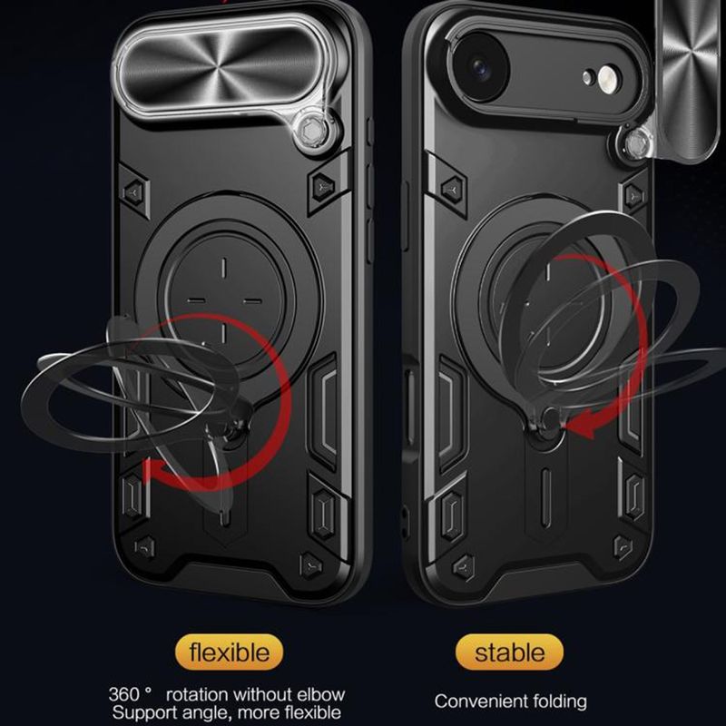 Laptop, Telefoane si Tablete - Telefoane mobile si accesorii - Accesorii Telefoane - Huse telefoane - Husa pentru iPhone 17 Air - Techsuit CamGuard Pro - Negru - Infinity.ro