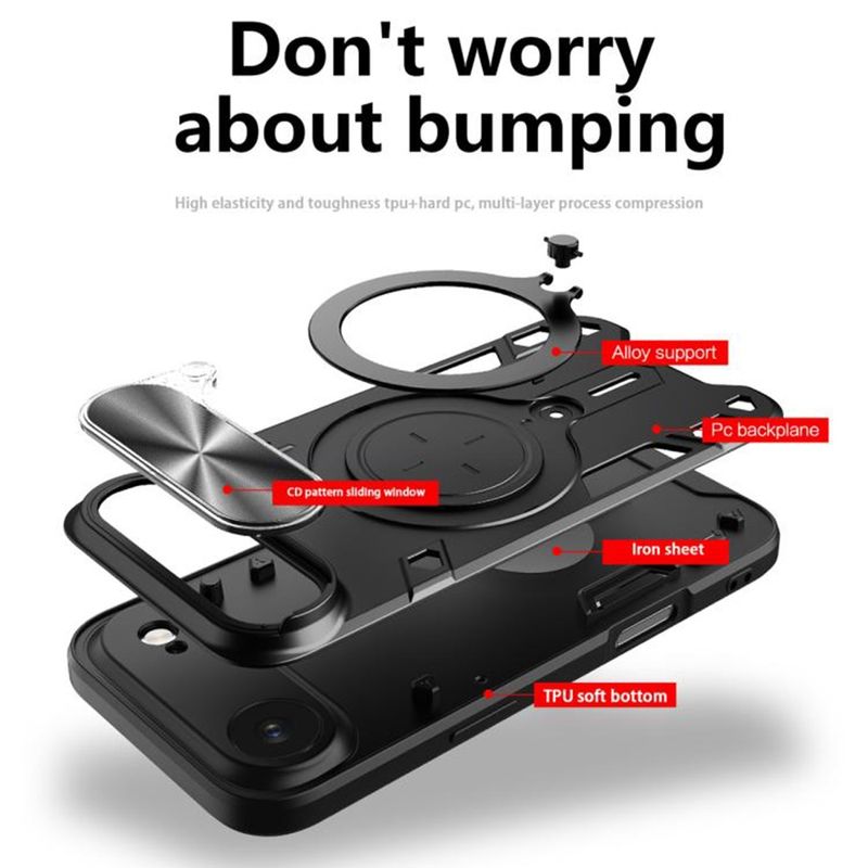 Laptop, Telefoane si Tablete - Telefoane mobile si accesorii - Accesorii Telefoane - Huse telefoane - Husa pentru iPhone 17 Air - Techsuit CamGuard Pro - Negru - Infinity.ro