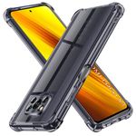 Laptop, Telefoane si Tablete - Telefoane mobile si accesorii - Accesorii Telefoane - Huse telefoane - Husa pentru Xiaomi Poco X3 / Poco X3 NFC / Poco X3 Pro - Techsuit Shockproof Transparent Silicone - Negru - Infinity.ro