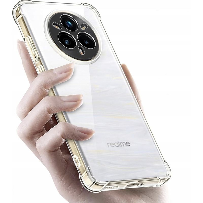 Laptop, Telefoane si Tablete - Telefoane mobile si accesorii - Accesorii Telefoane - Huse telefoane - Husa pentru Realme 14 Pro+ - Techsuit Shockproof Transparent Silicone - Transparent - Infinity.ro