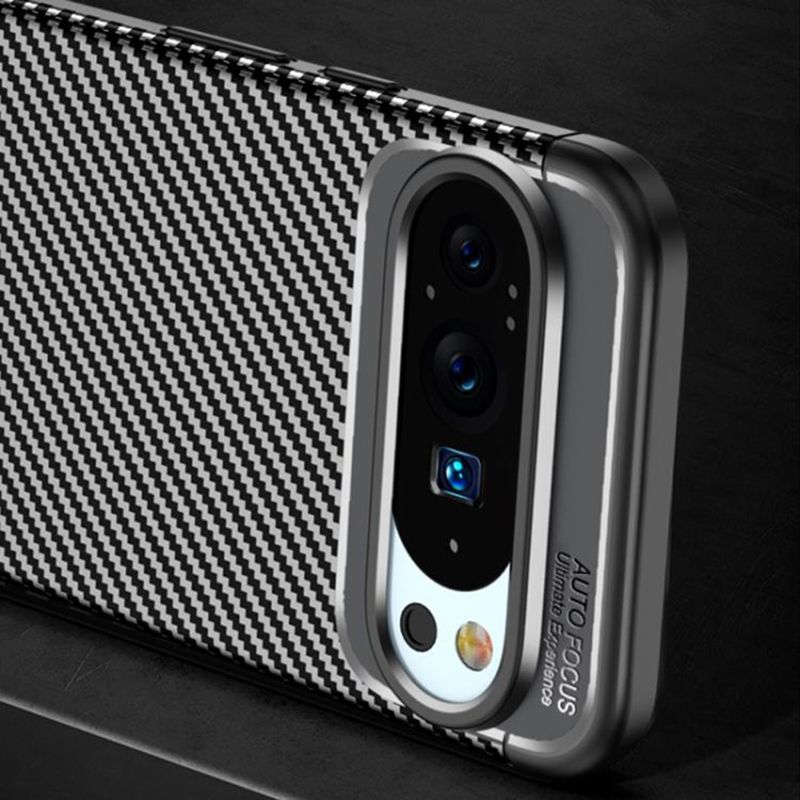 Laptop, Telefoane si Tablete - Telefoane mobile si accesorii - Accesorii Telefoane - Huse telefoane - Husa pentru Google Pixel 10 / 10 Pro - Techsuit CarbonFiber - Negru - Infinity.ro