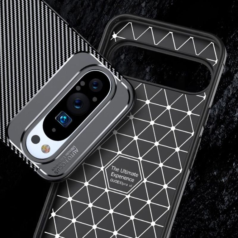 Laptop, Telefoane si Tablete - Telefoane mobile si accesorii - Accesorii Telefoane - Huse telefoane - Husa pentru Google Pixel 10 / 10 Pro - Techsuit CarbonFiber - Negru - Infinity.ro