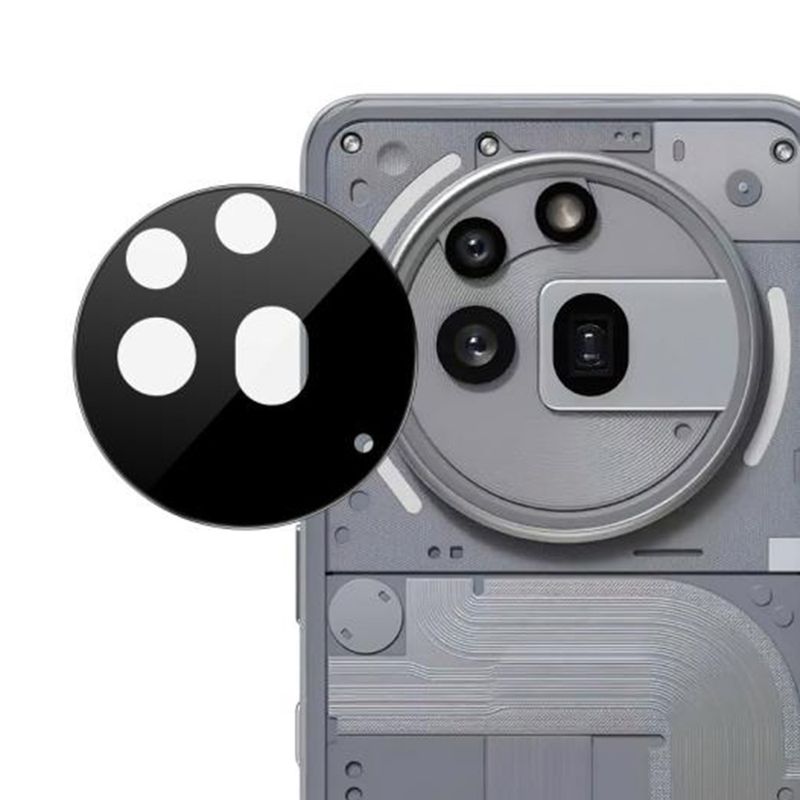 Laptop, Telefoane si Tablete - Telefoane mobile si accesorii - Accesorii Telefoane - Huse telefoane - Folie Camera pentru Nothing Phone (3a) Pro - Techsuit Full Camera Glass - Negru - Infinity.ro