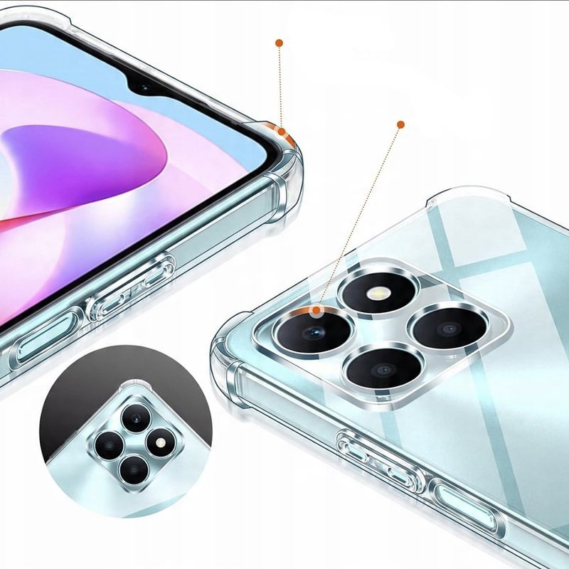 Laptop, Telefoane si Tablete - Telefoane mobile si accesorii - Accesorii Telefoane - Huse telefoane - Husa pentru Honor X6c - Techsuit Shockproof Transparent Silicone - Transparent - Infinity.ro