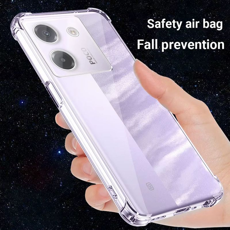 Laptop, Telefoane si Tablete - Telefoane mobile si accesorii - Accesorii Telefoane - Huse telefoane - Husa pentru Xiaomi Poco M7 ProA 5G - Techsuit Shockproof Transparent Silicone - Transparent - Infinity.ro
