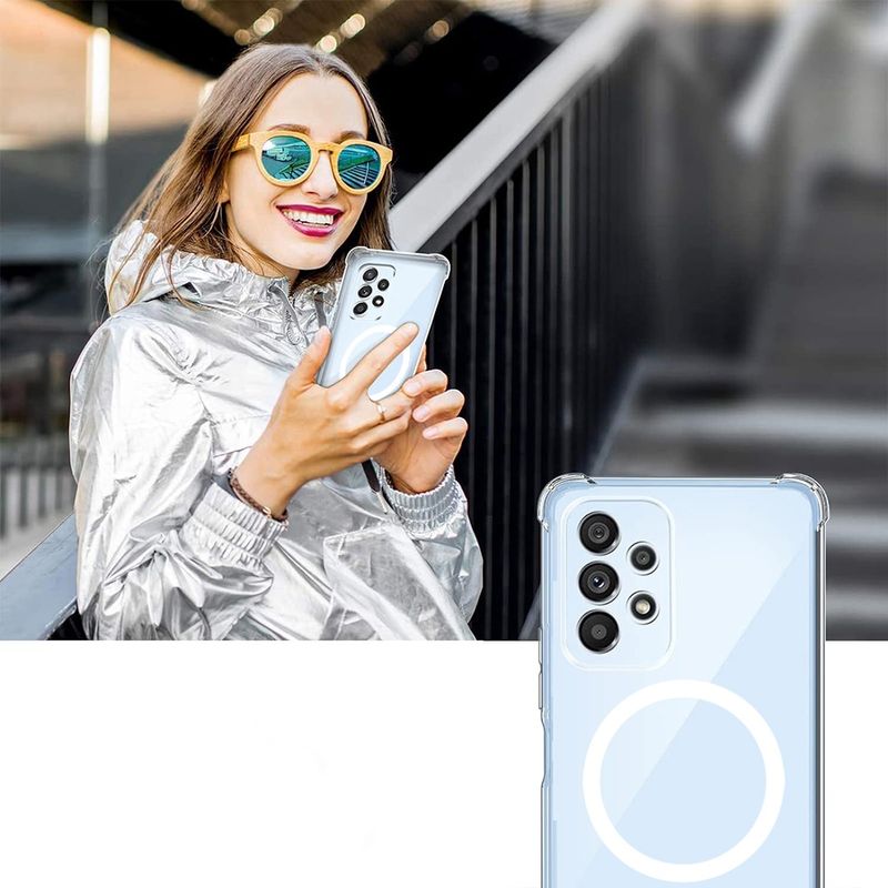 Laptop, Telefoane si Tablete - Telefoane mobile si accesorii - Accesorii Telefoane - Huse telefoane - Husa pentru Samsung Galaxy S23 Ultra - Techsuit Shockproof Transparent Silicone MagSafe - Transparent - Infinity.ro