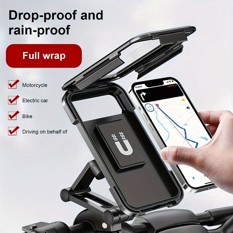 Laptop, Telefoane si Tablete - Telefoane mobile si accesorii - Accesorii Telefoane - Suport si docking telefoane - Suport Universal Impermeabil pentru Telefon pentru Motocicleta, Bicicleta, Suport GPS rotativ 360°, suport reglabil - Infinity.ro