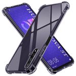 Laptop, Telefoane si Tablete - Telefoane mobile si accesorii - Accesorii Telefoane - Huse telefoane - Husa pentru Huawei Nova 5T / Honor 20 - Techsuit Shockproof Transparent Silicone - Negru - Infinity.ro